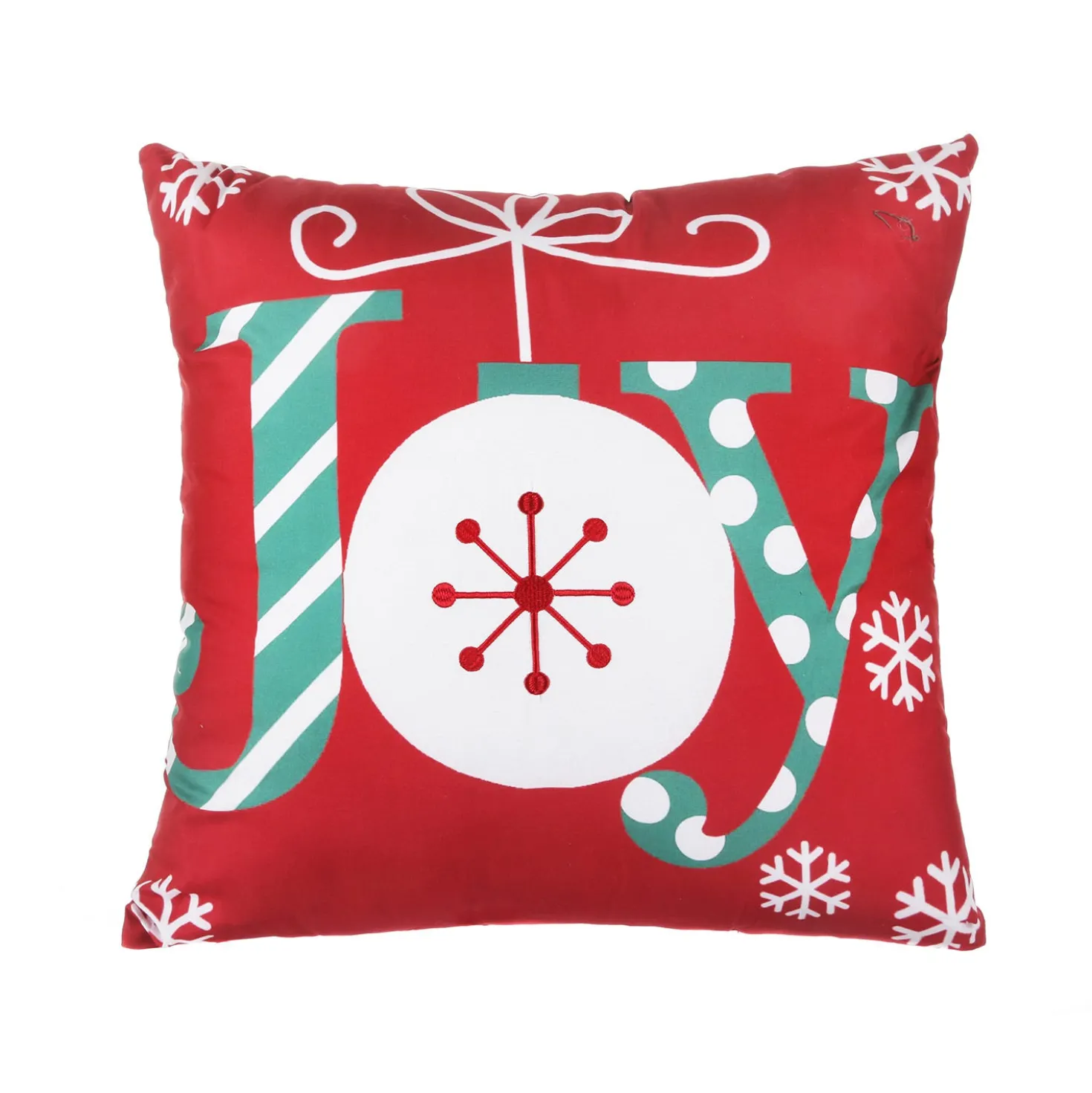Cuscino divano natalizio 45x45 cm scritta Joy