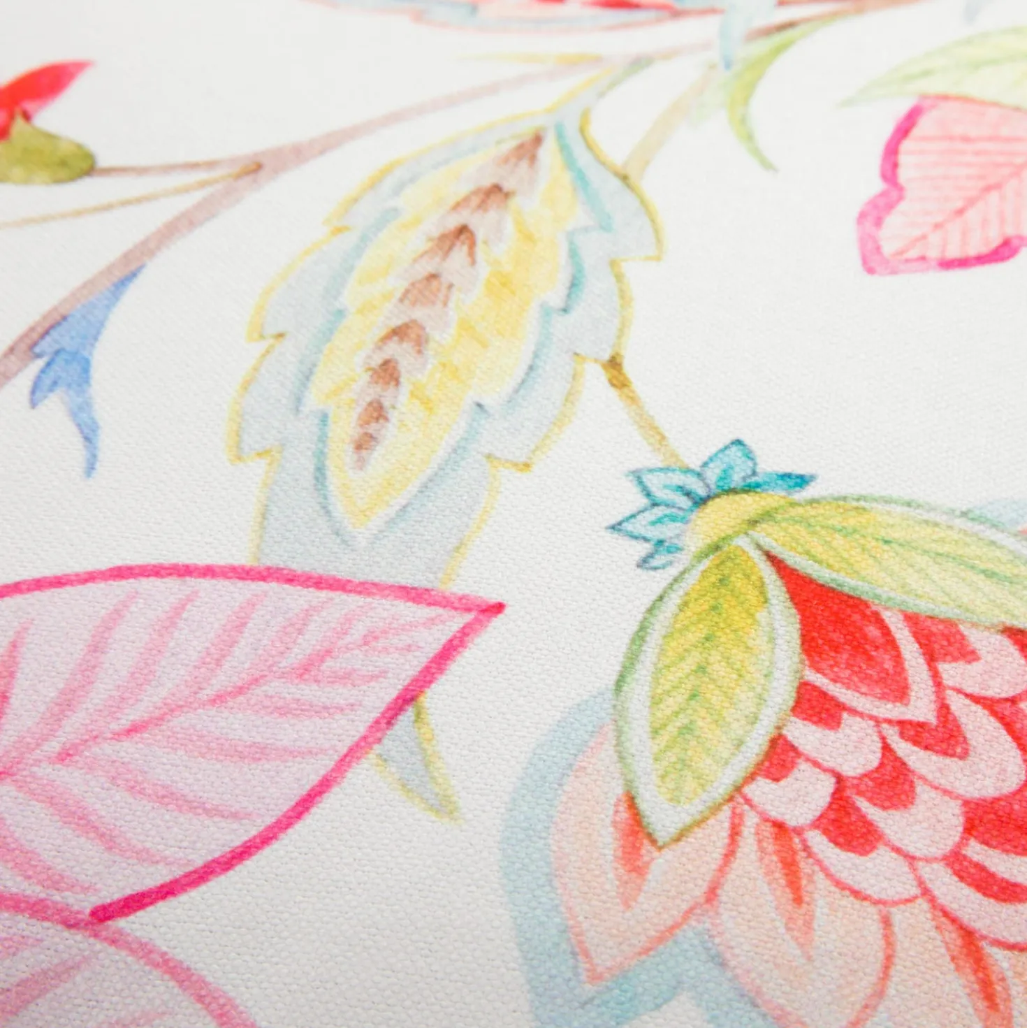 Cuscino divano 45x45 cm fiori rosa stilizzati