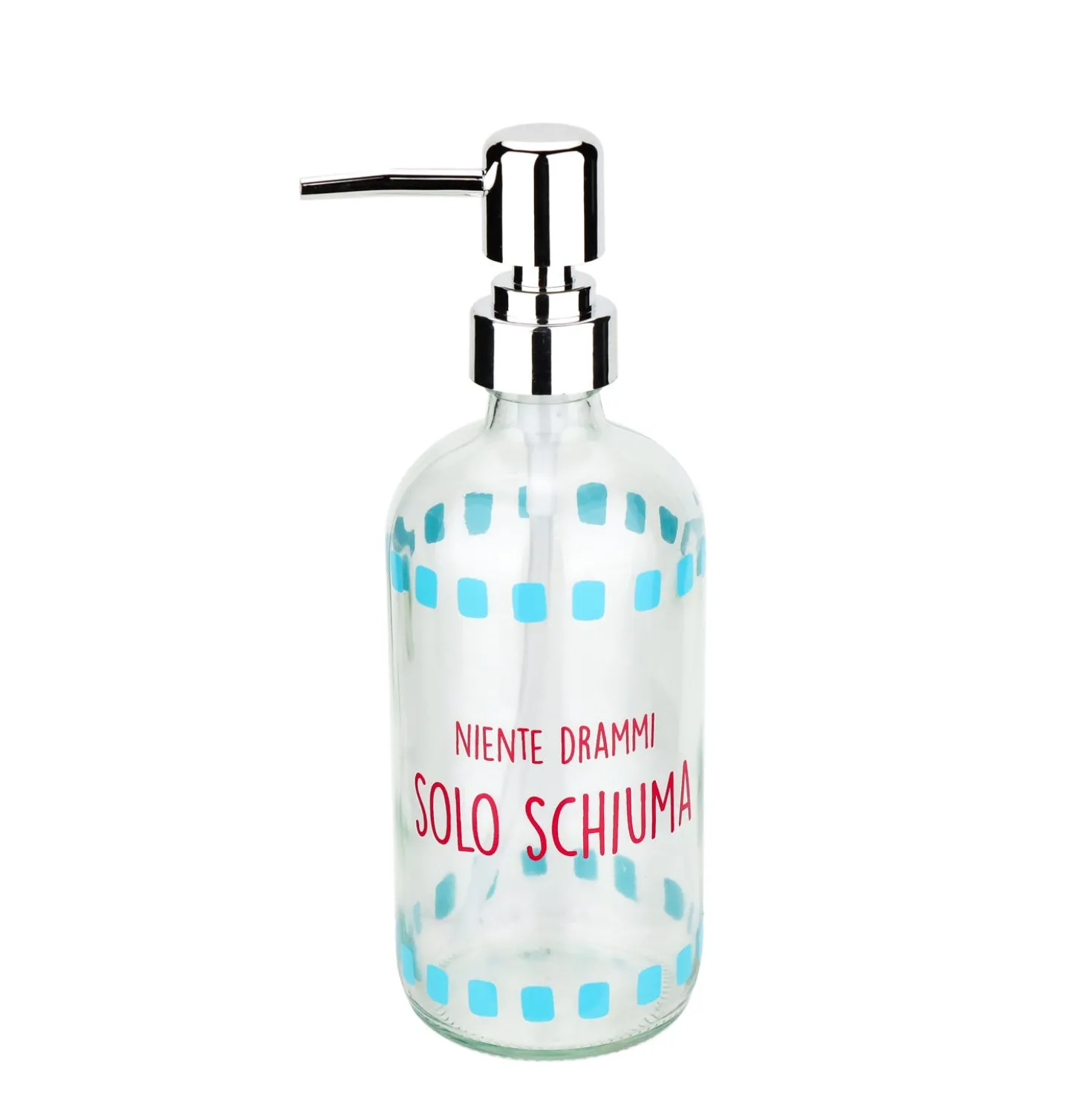 Dispenser sapone vetro 500 ml Schiuma Color Bloom
