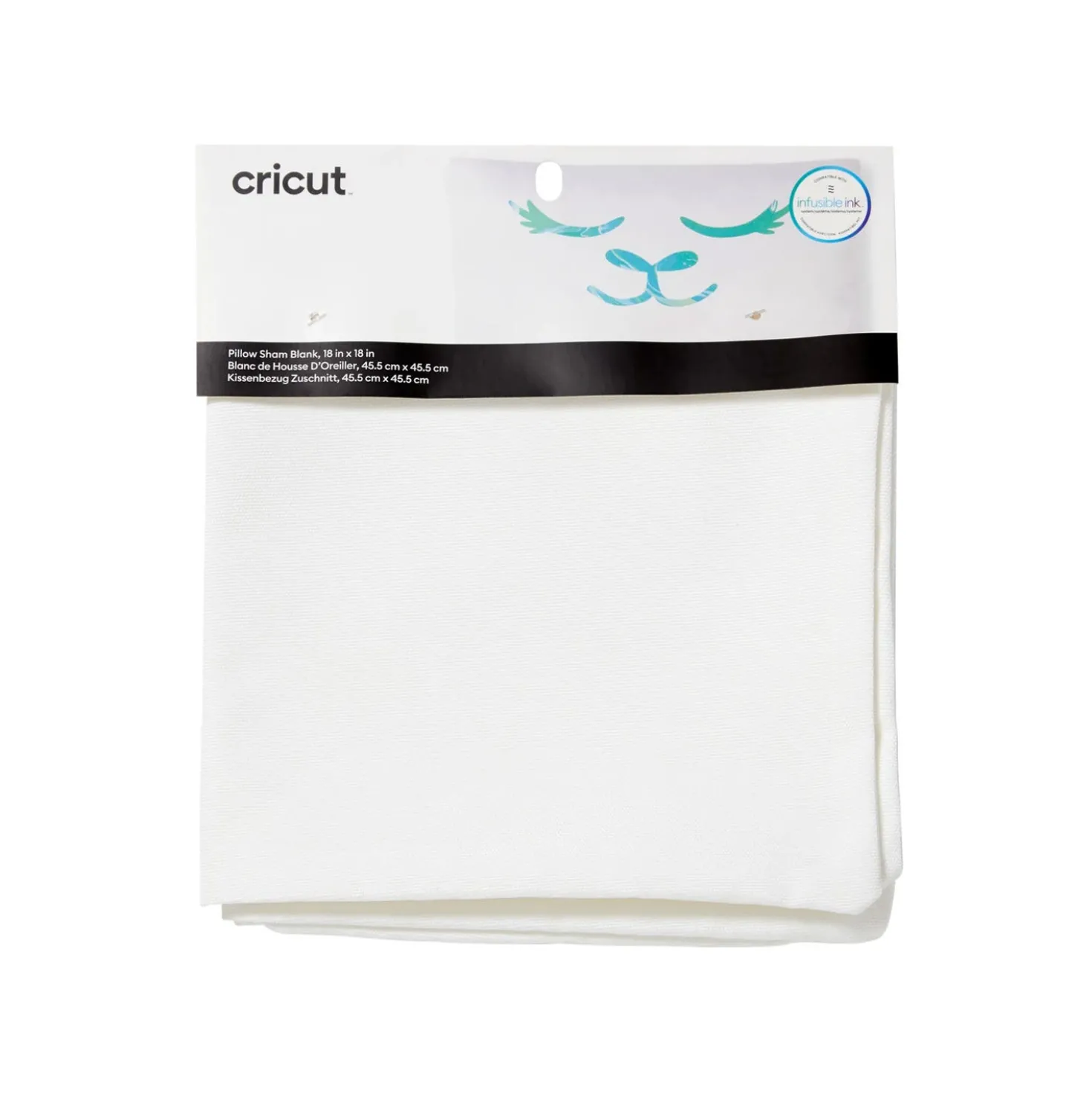 Federa per cuscino bianca da personalizzare Cricut