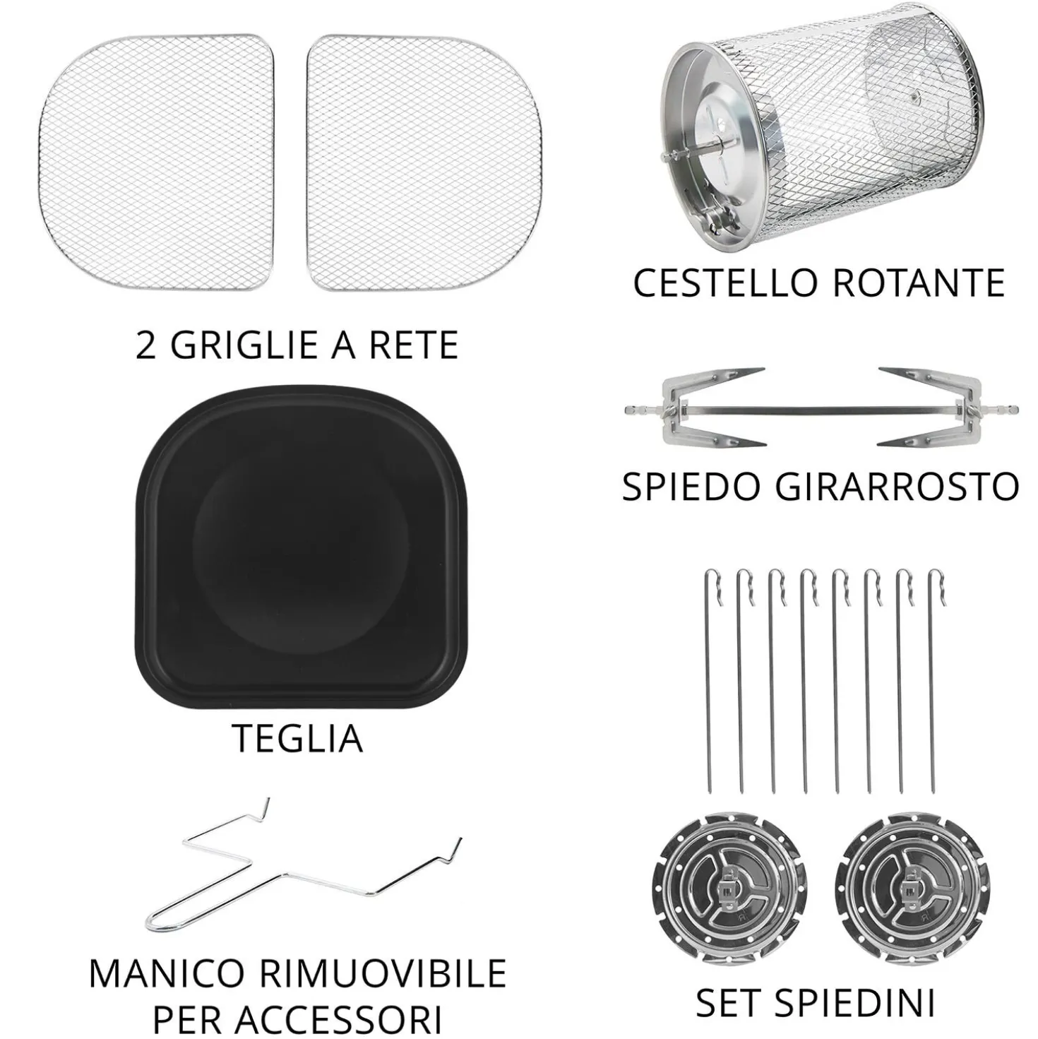Forno friggitrice digitale ad aria 12 litri