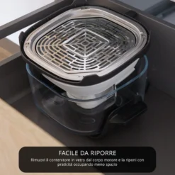 Friggitrice ad aria digitale 4,2 L 1500 W bianca Akai
