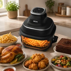 Friggitrice ad aria digitale 4,2 L 1500 W nera Akai