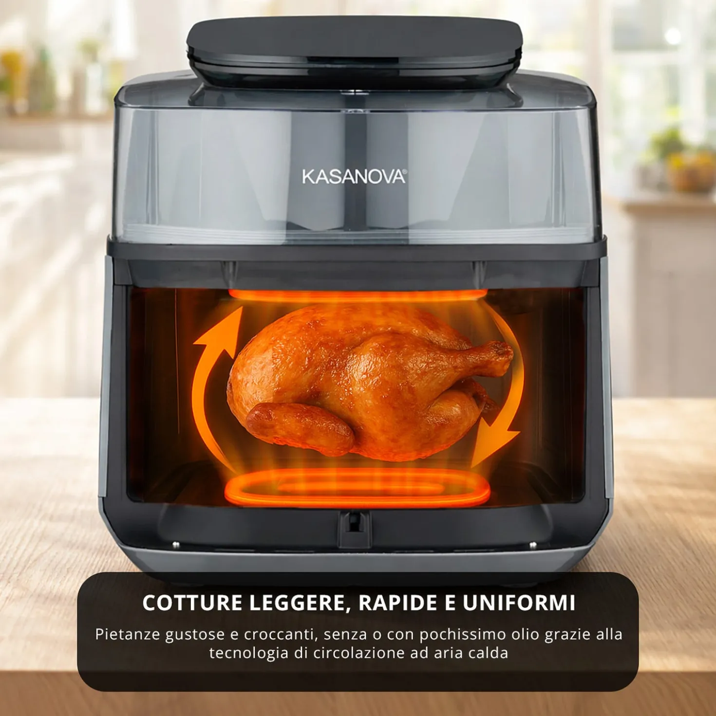 Friggitrice ad aria digitale 5,5 L con essiccatore