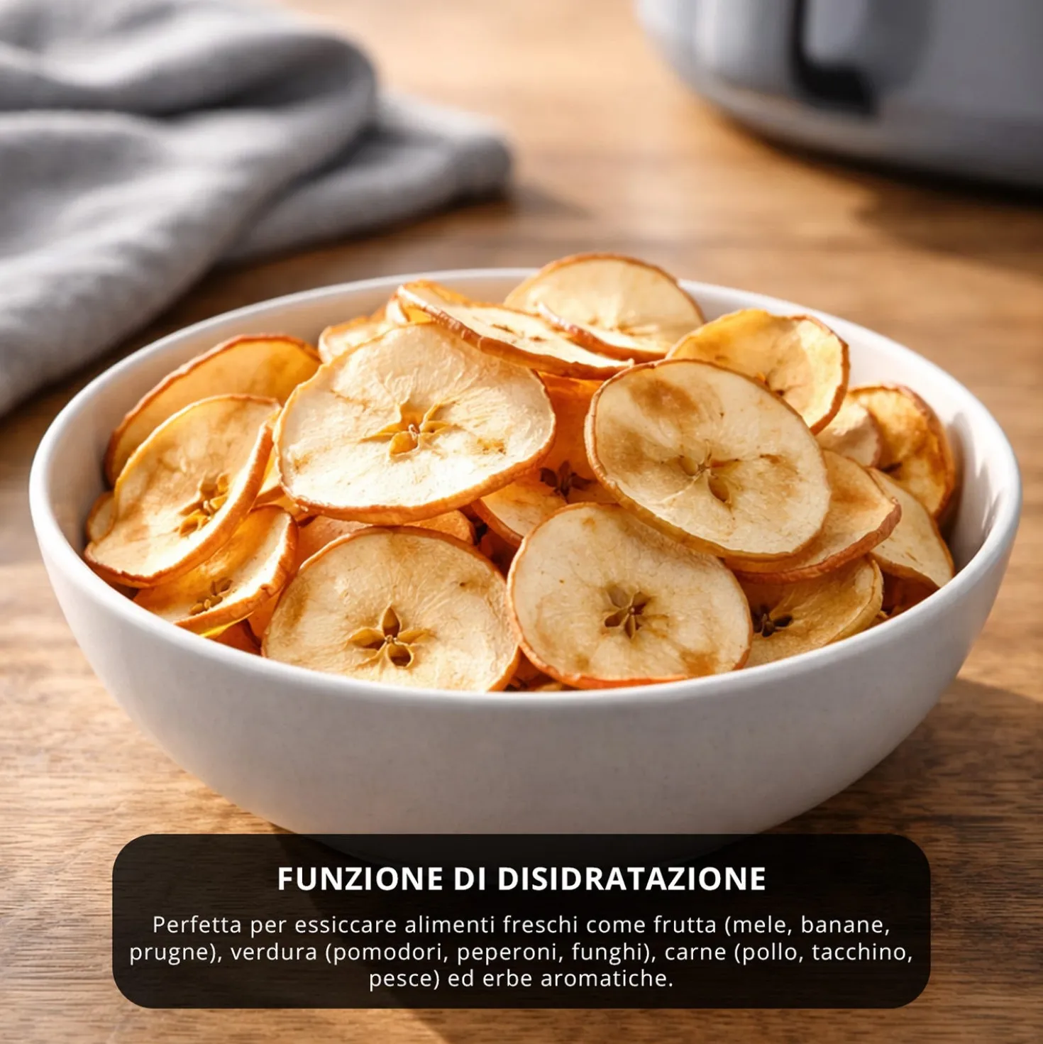Friggitrice ad aria digitale 5,5 L con essiccatore
