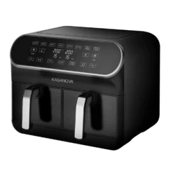 Friggitrice ad aria doppio cestello 1700 W nera