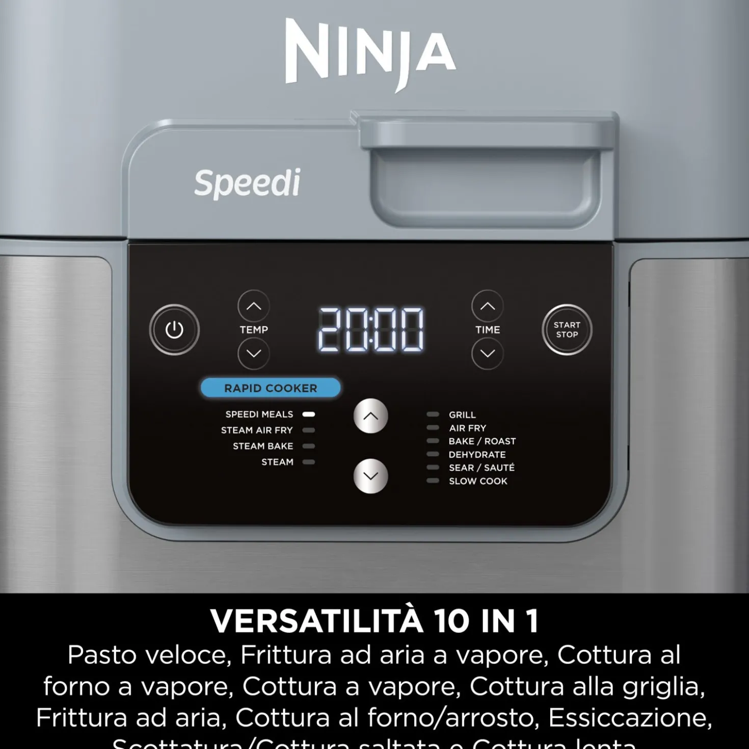 Friggitrice ad aria e cooker vapore 10 in 1 Speedi Ninja