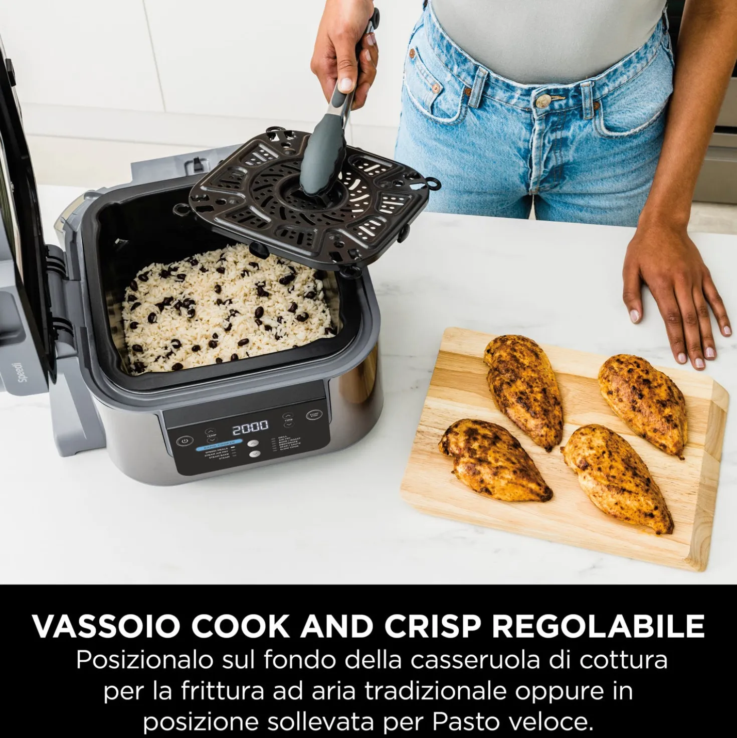 Friggitrice ad aria e cooker vapore 10 in 1 Speedi Ninja