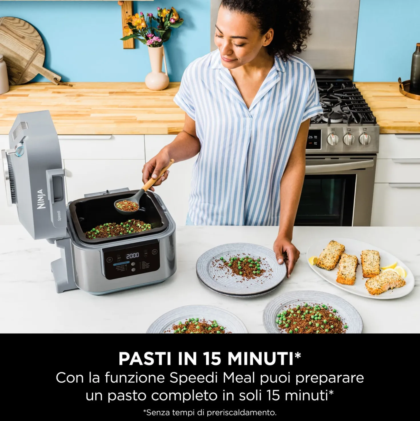 Friggitrice ad aria e cooker vapore 10 in 1 Speedi Ninja