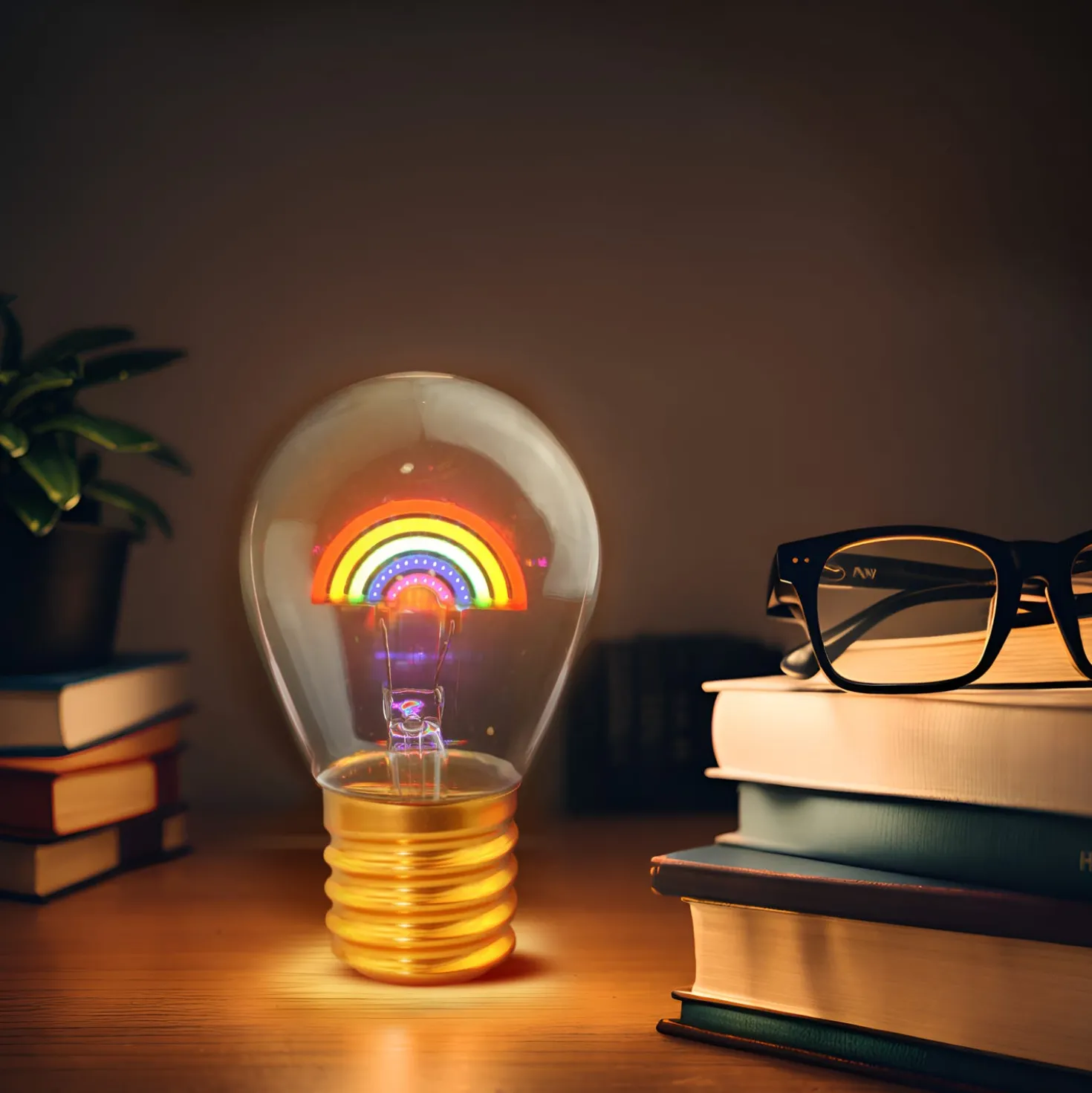 Lampadina decorativa led Arcobaleno ricaricabile