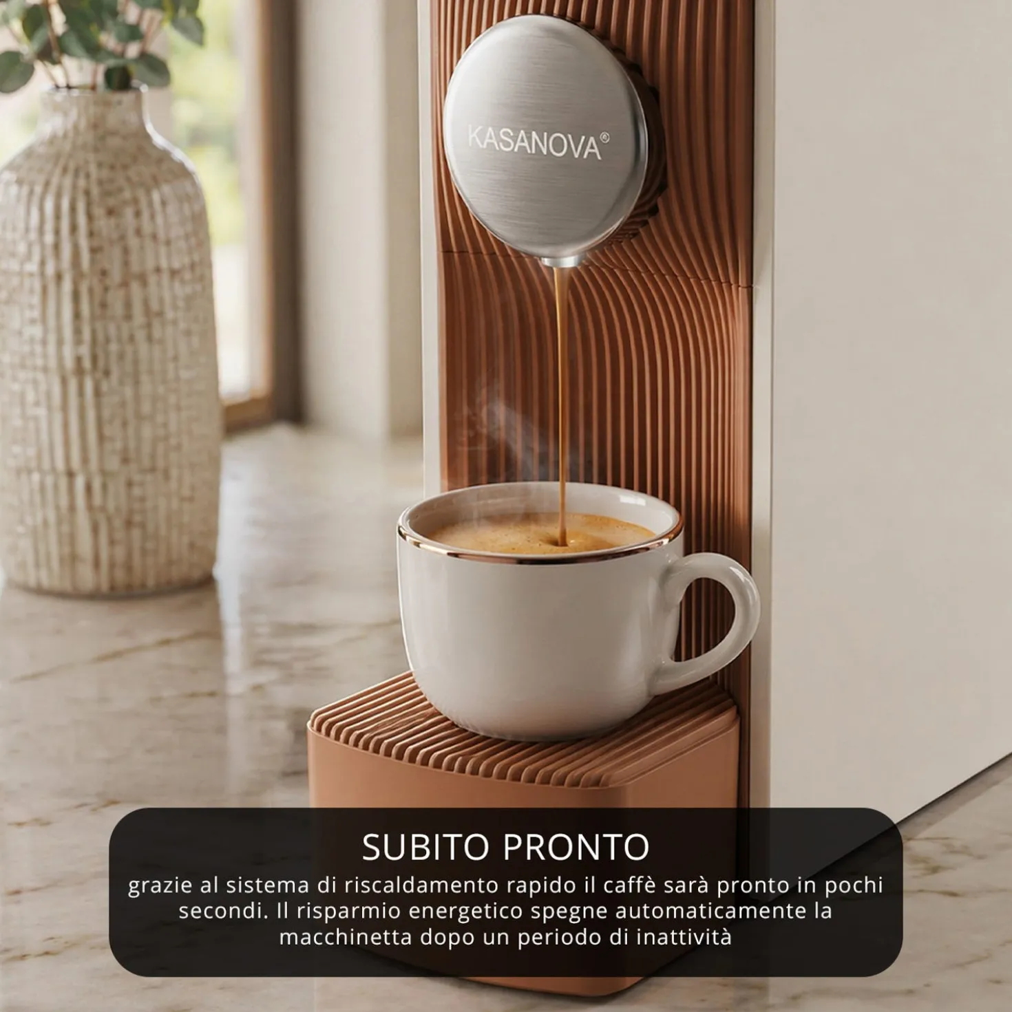 Macchina caffè grigia 1200 W compatibile Nespresso