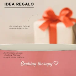 Mini casseruola 16 cm corallo Cooking Therapy con coperchio