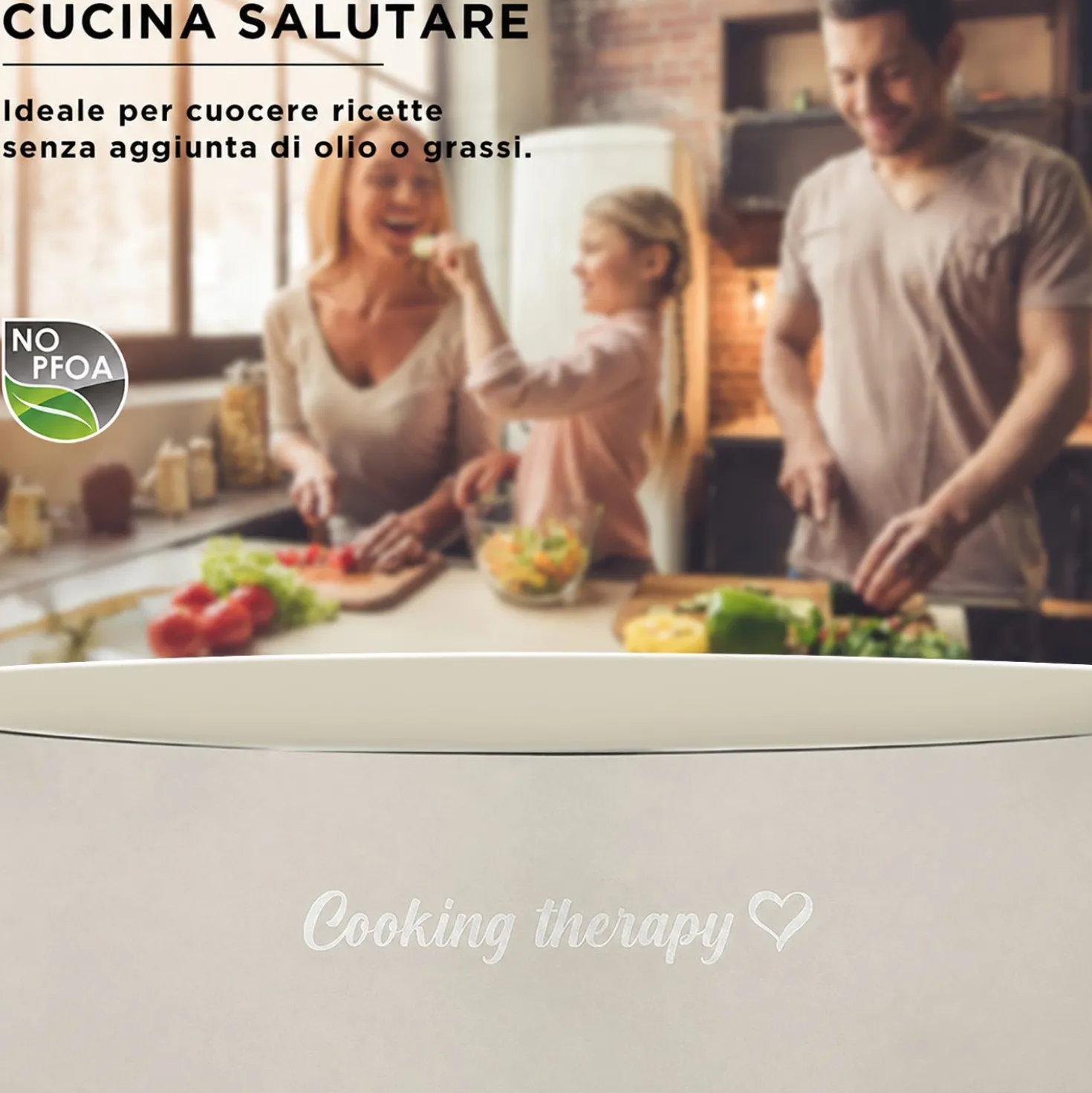 Mini casseruola 16 cm sabbia Cooking Therapy con coperchio