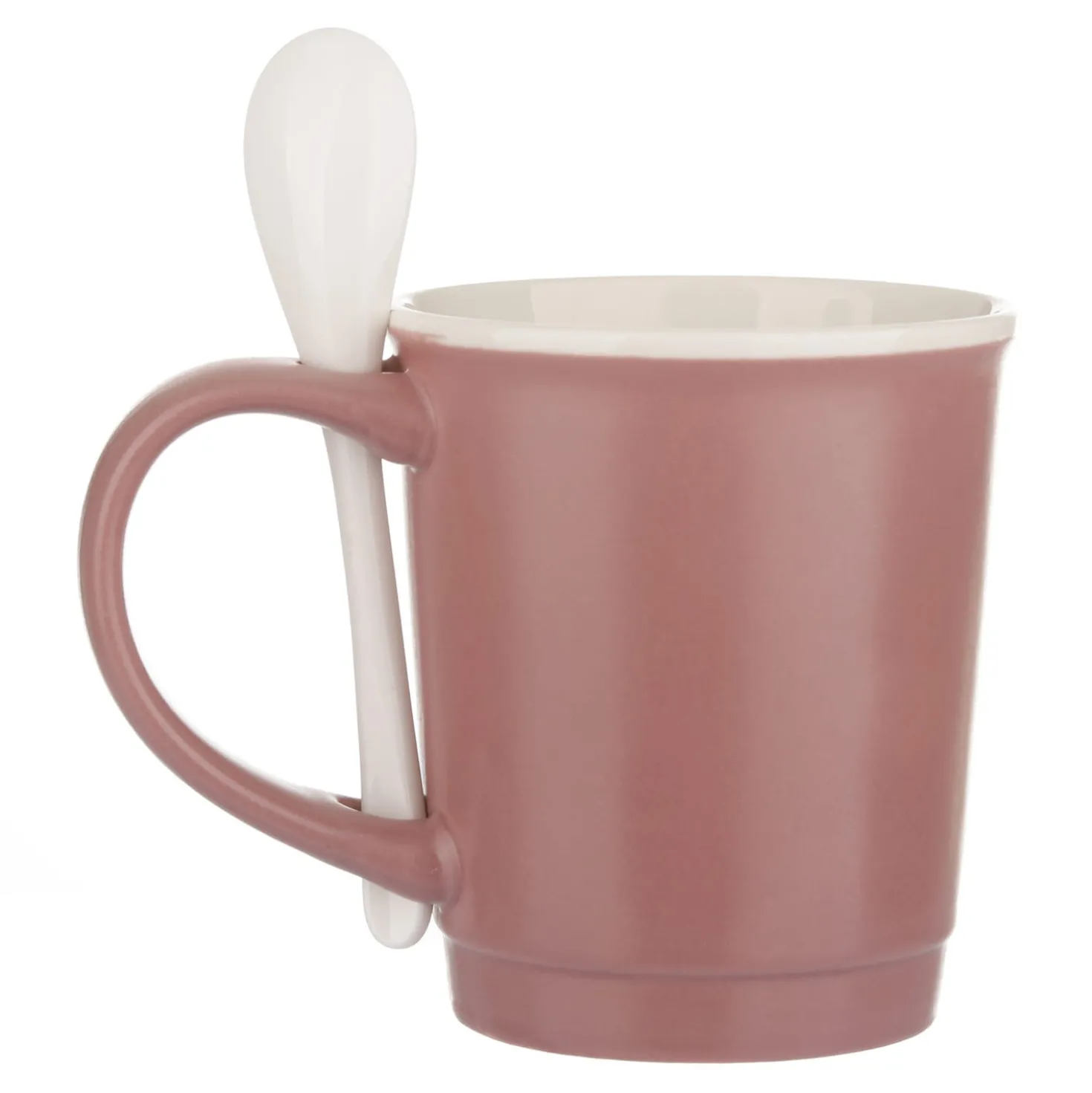 Mug caffè malva 400 ml con cucchiaino