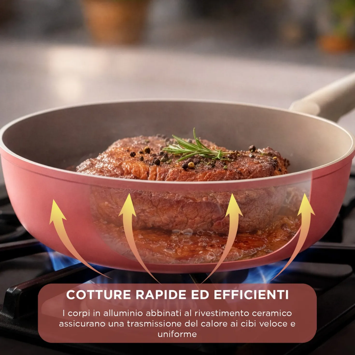 Padella 20 cm antiaderente ceramico Koral