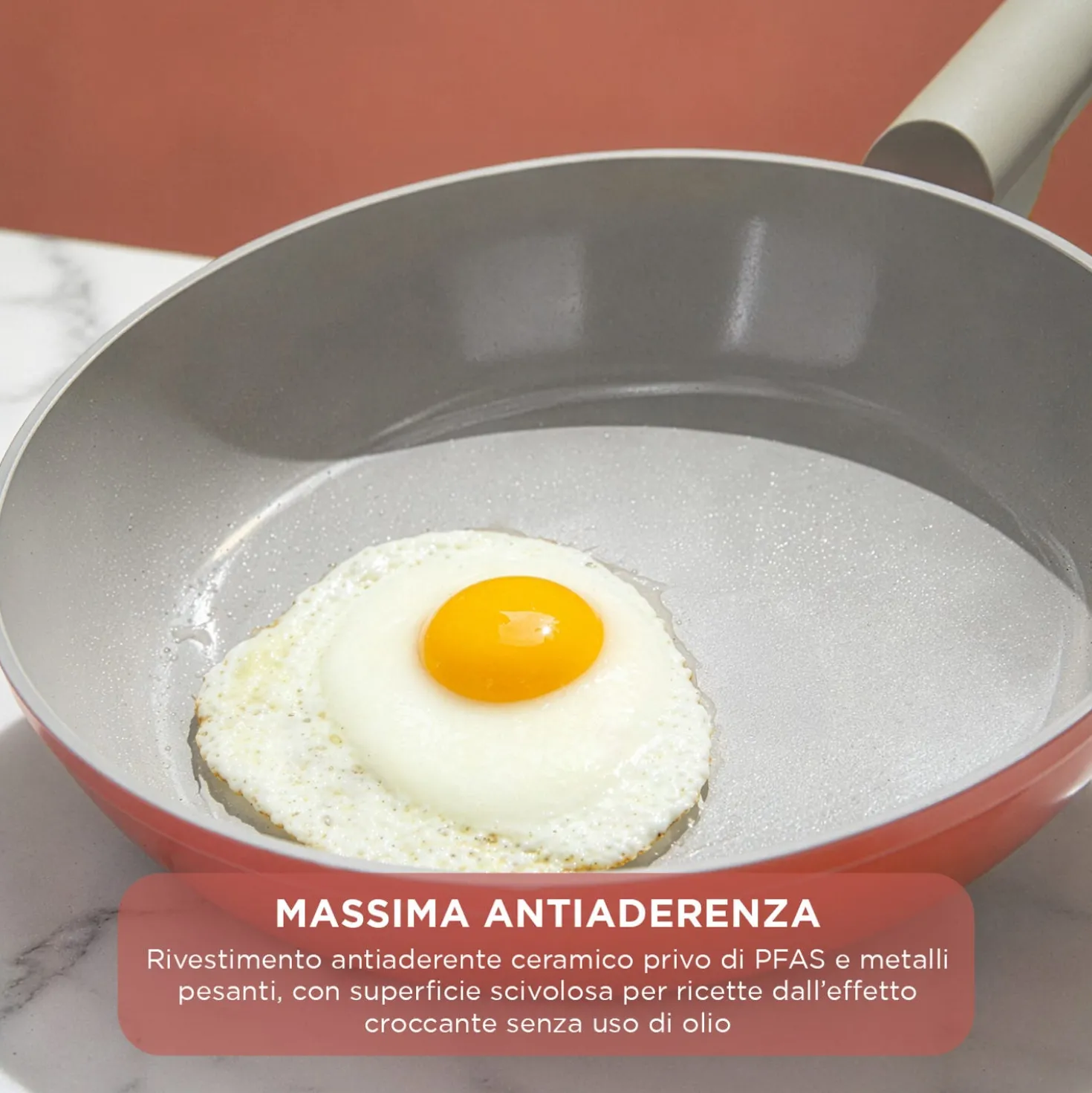 Padella 28 cm antiaderente ceramico Koral