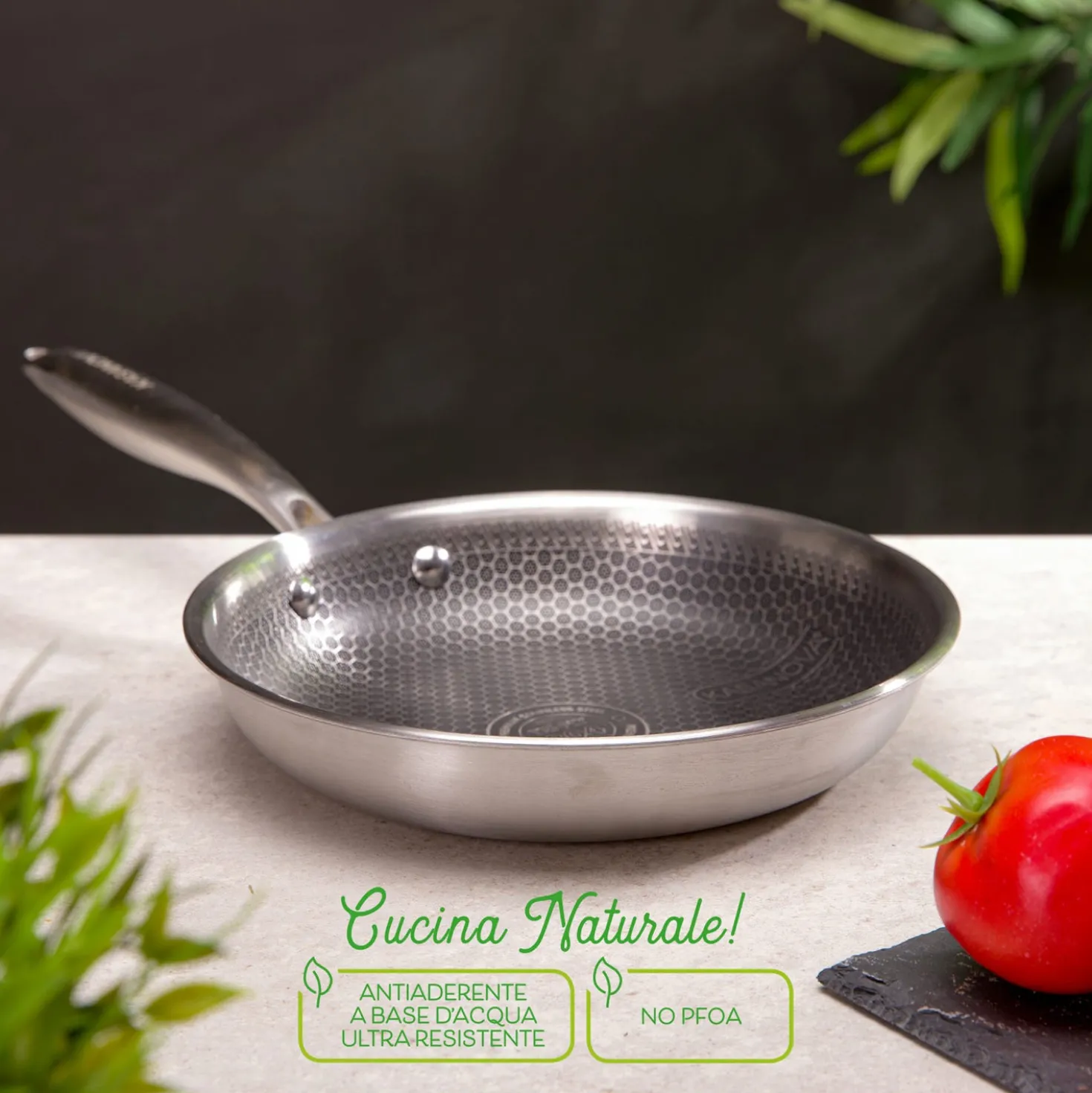 Padella 22 cm a 3 strati Tri - ply