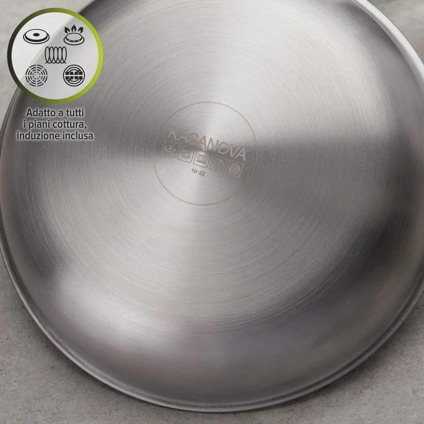 Padella 22 cm a 3 strati Tri - ply