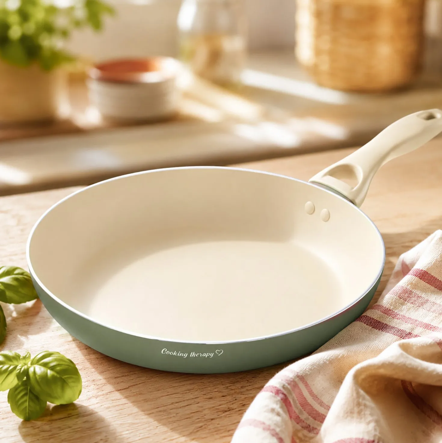 Padella 24 cm avocado Cooking Therapy