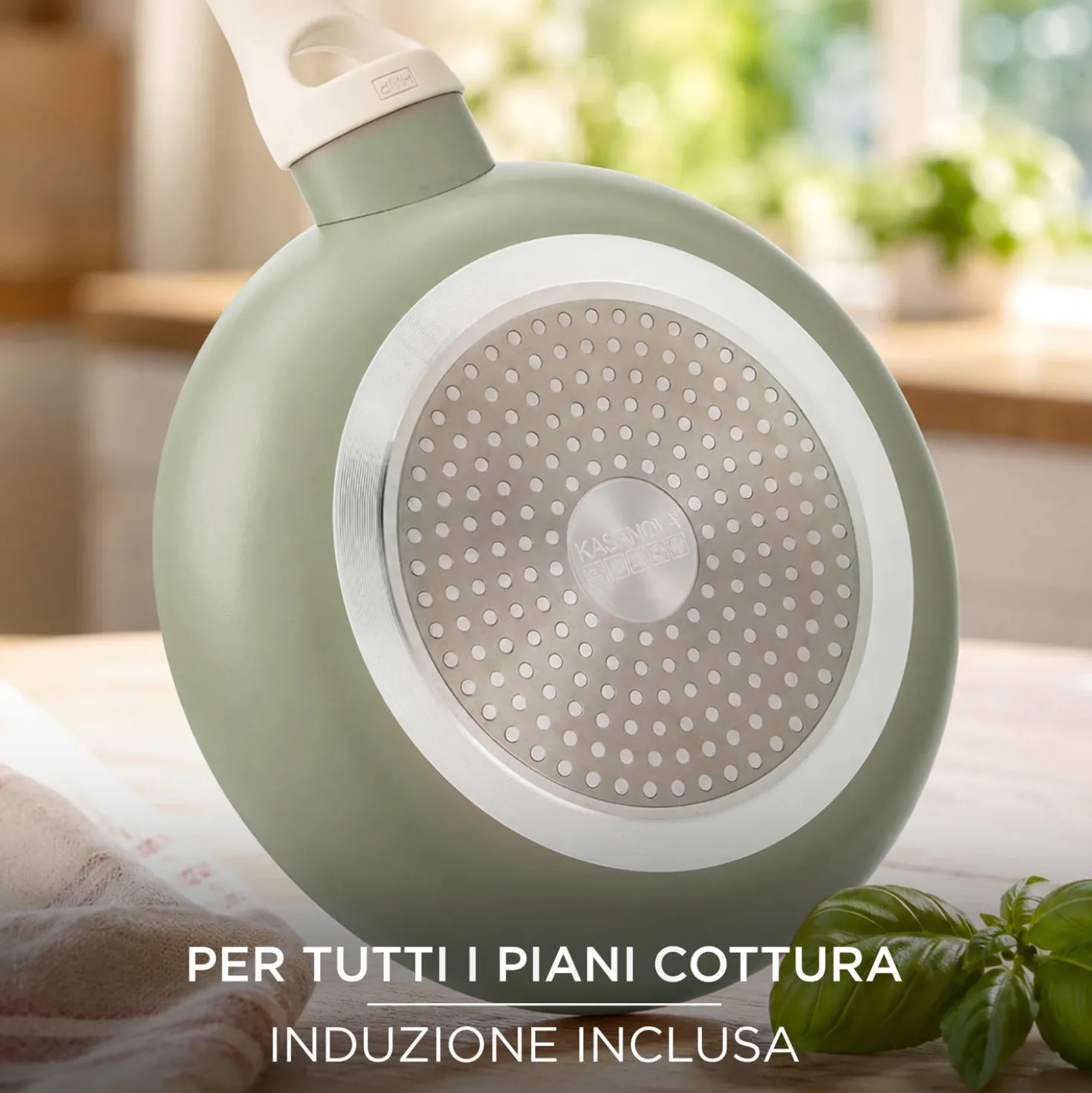 Padella 24 cm avocado Cooking Therapy