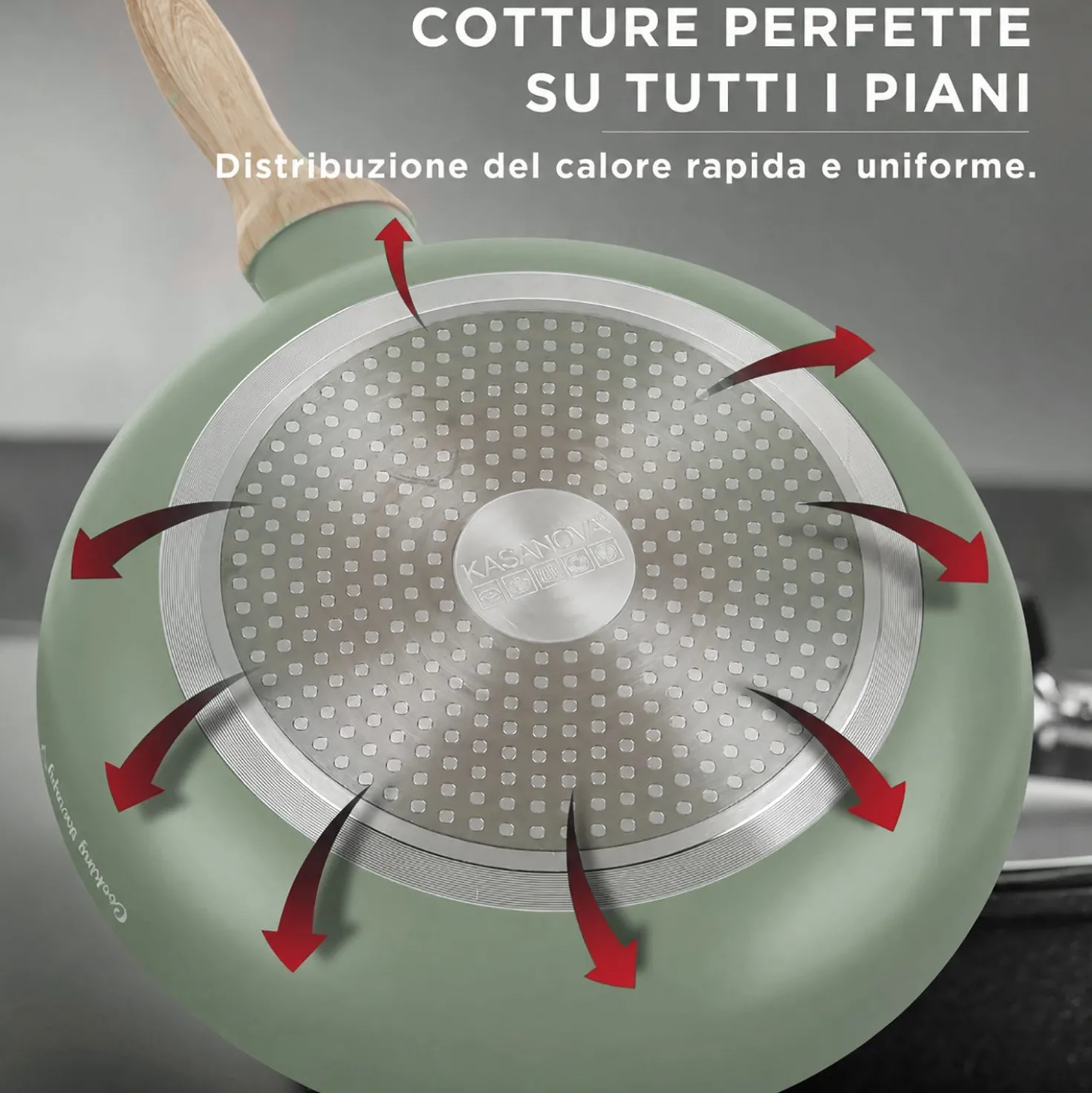 Padella 32 cm avocado Cooking Therapy