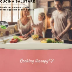 Padella 24 cm corallo Cooking Therapy
