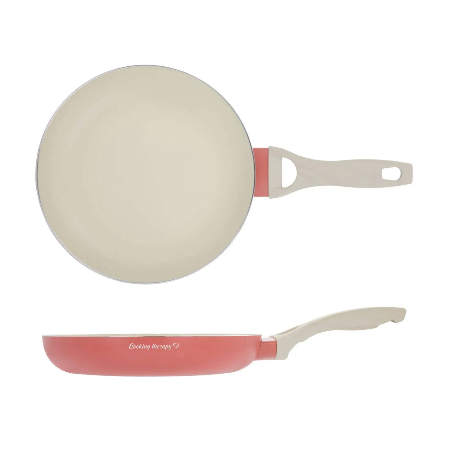 Padella 24 cm corallo Cooking Therapy