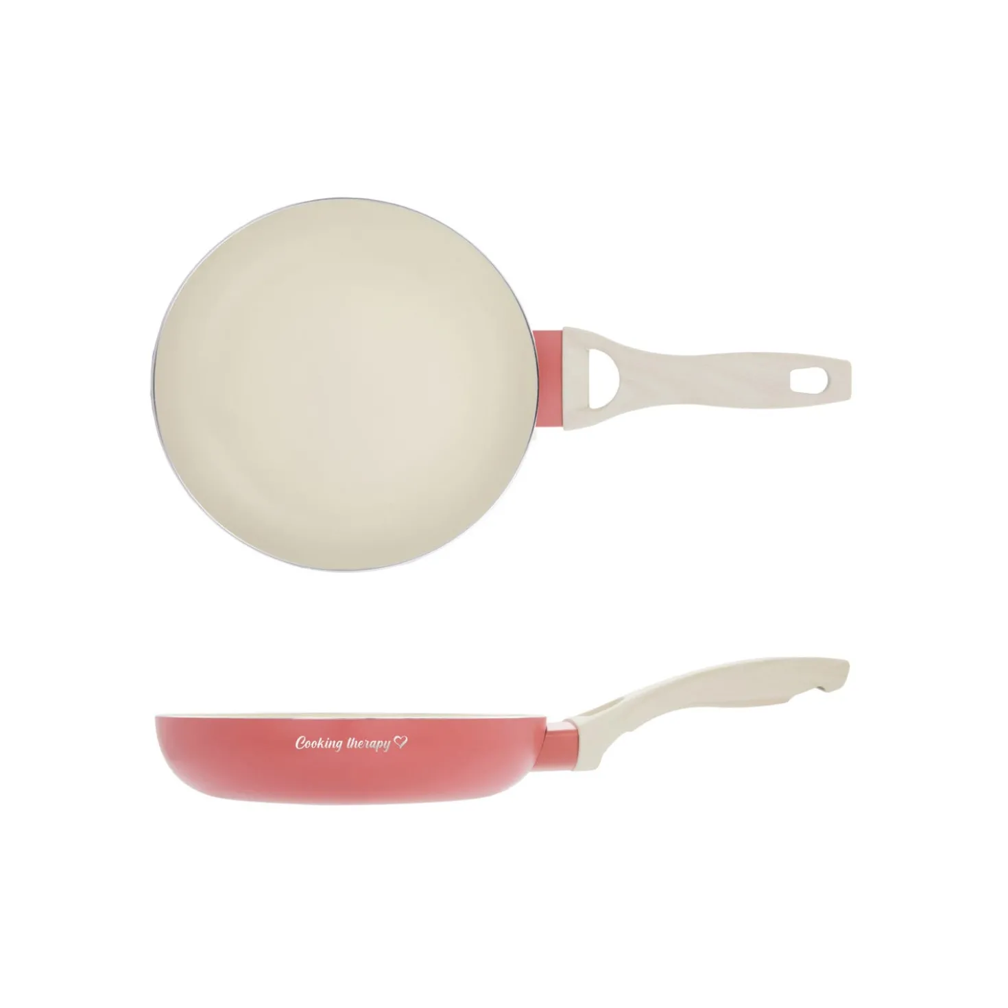 Padella 18 cm corallo Cooking Therapy
