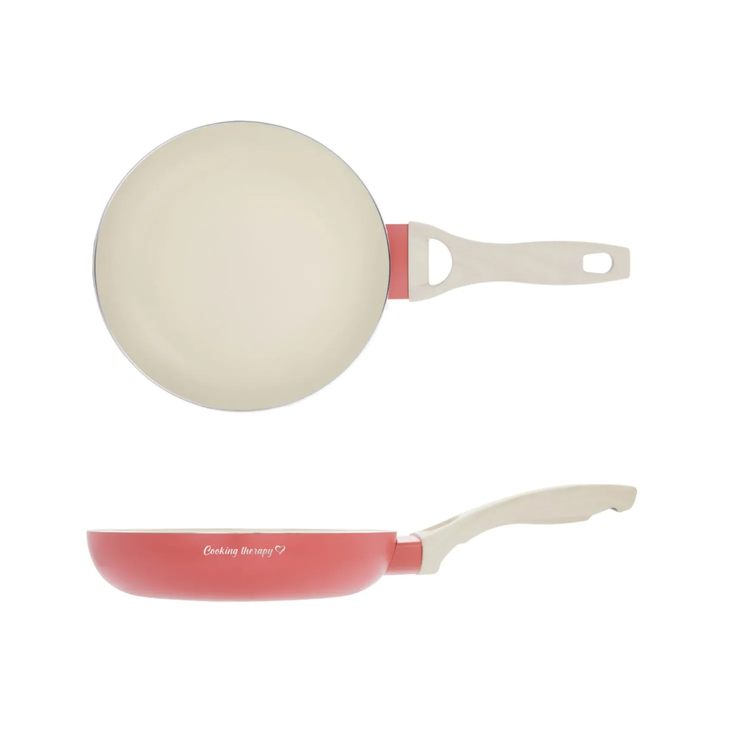 Padella 20 cm corallo Cooking Therapy