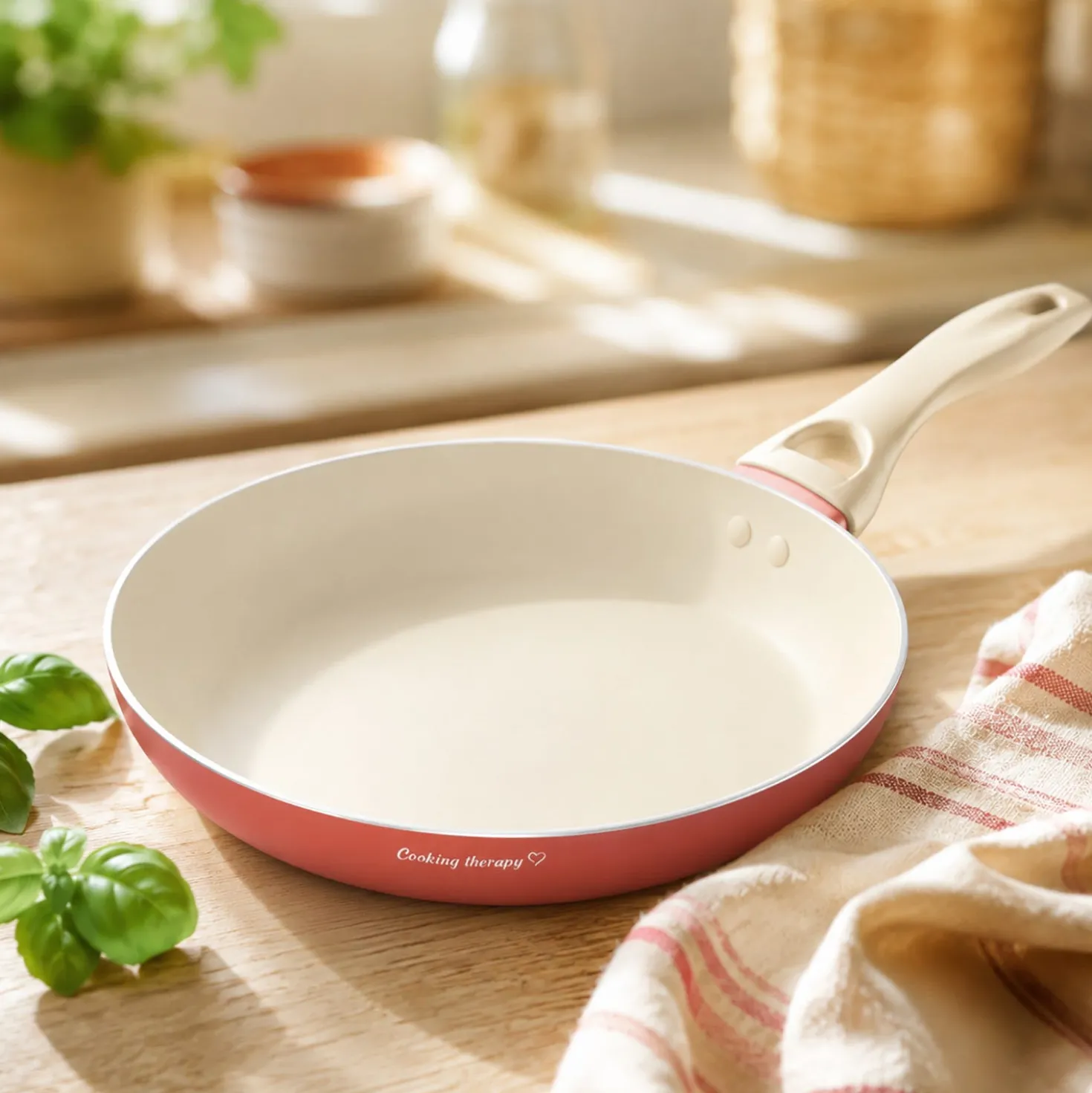 Padella 22 cm corallo Cooking Therapy
