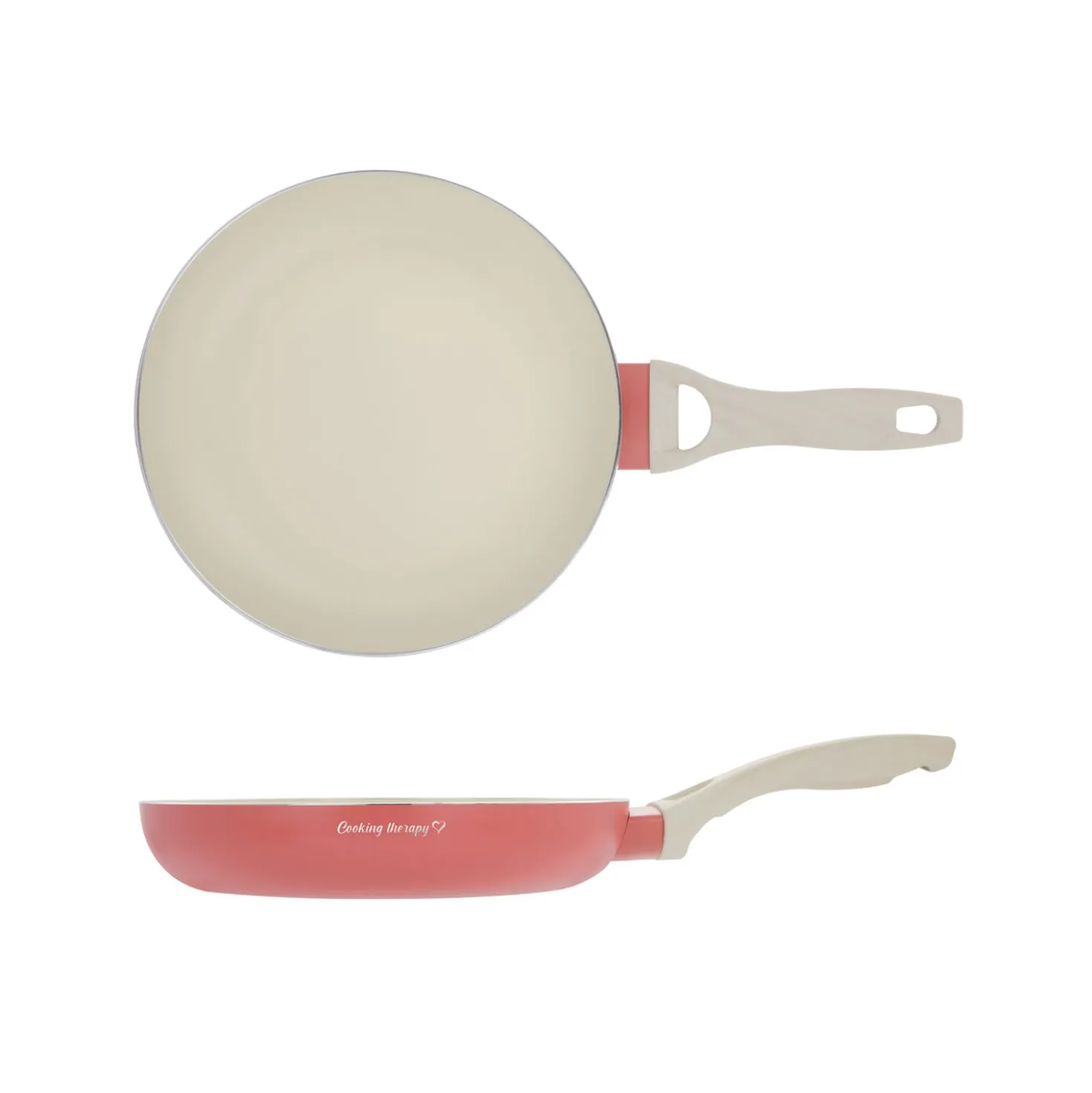Padella 22 cm corallo Cooking Therapy