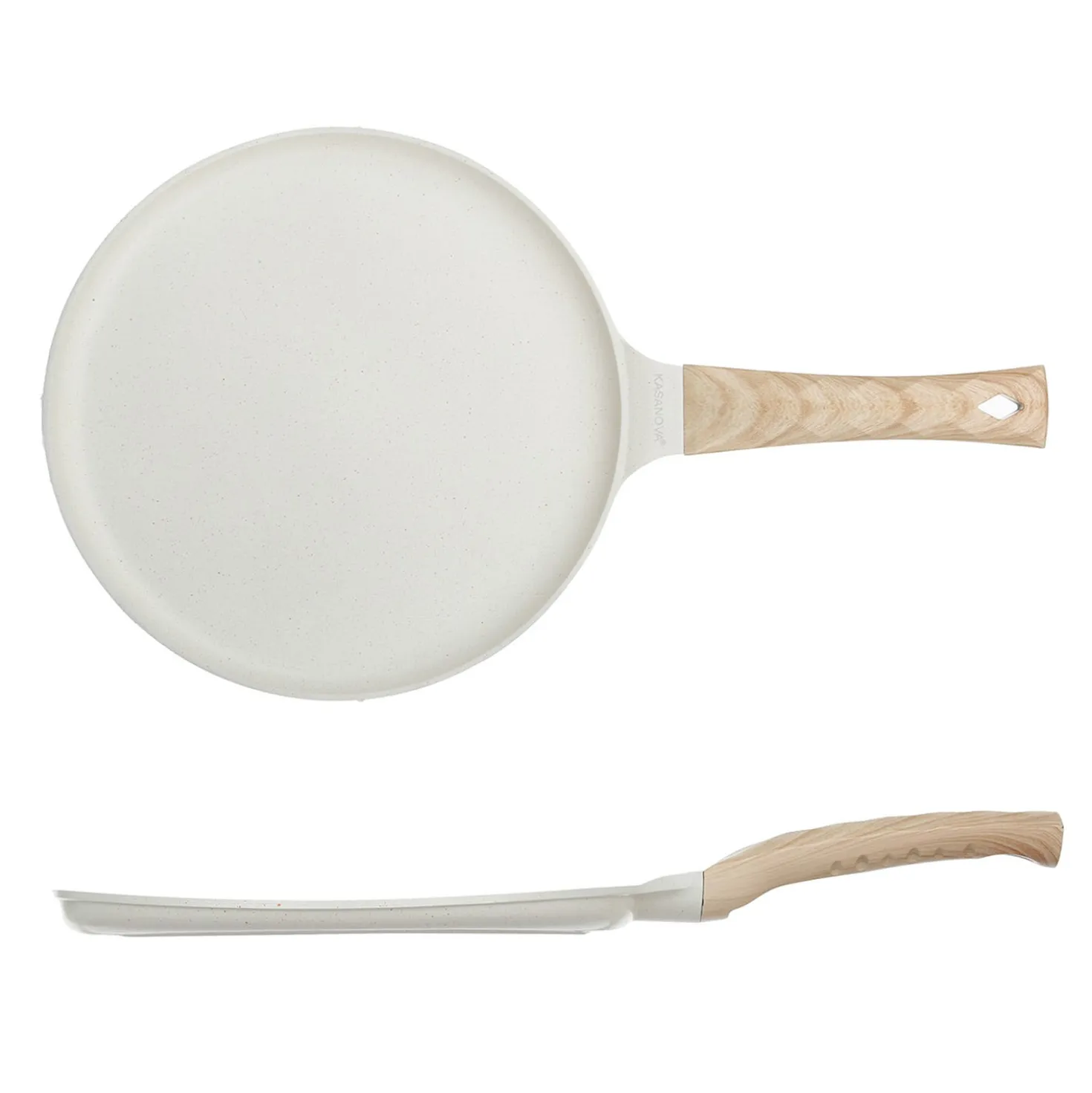 Padella crepes 28 cm con spatola Crepes Magie crema