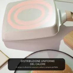 Padella rettangolare 19x15 cm Mini Mania crema