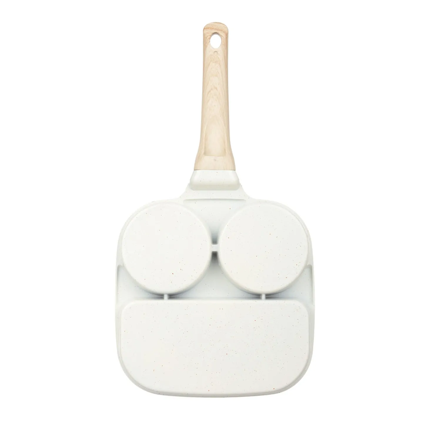 Padella 2 scomparti tondi e grill Mini Mania crema