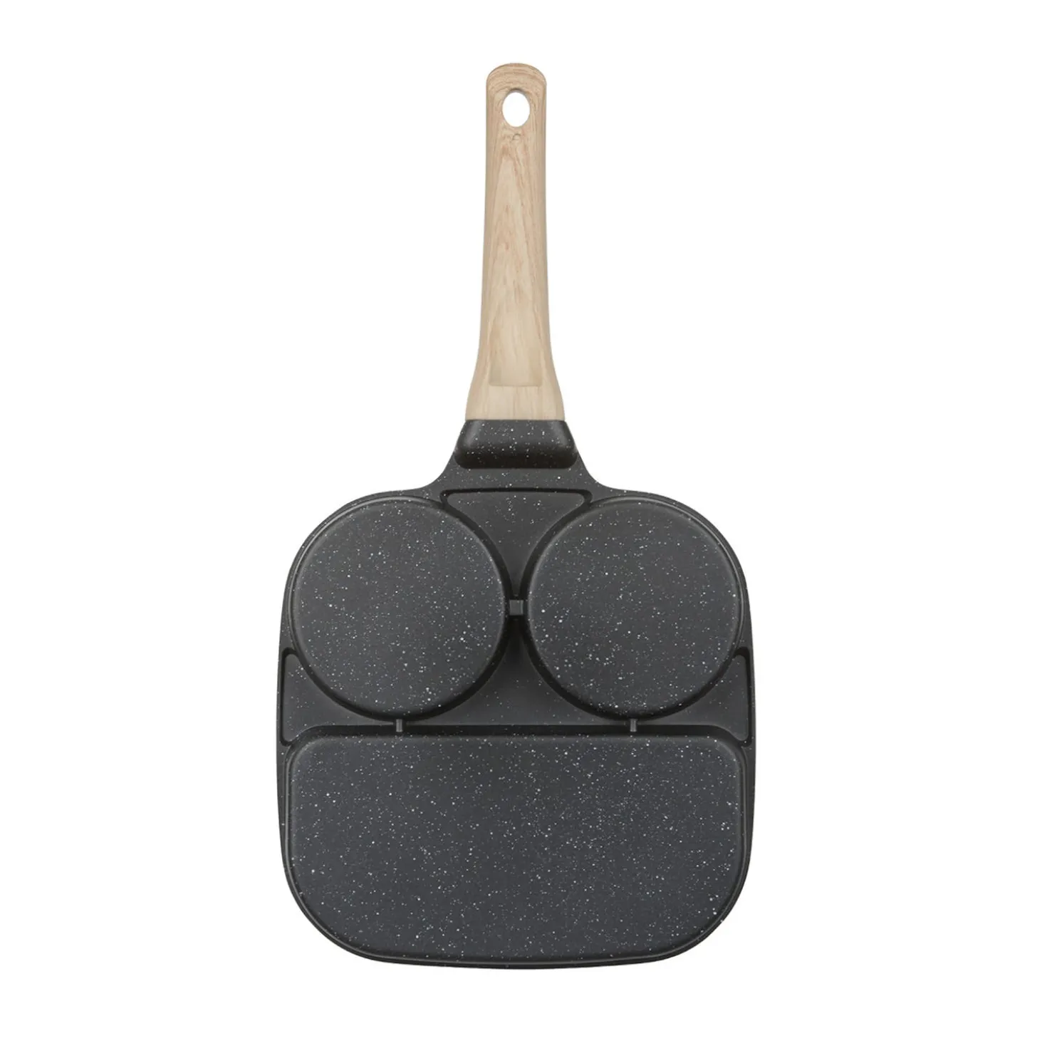 Padella 2 scomparti tondi e grill Mini Mania grigio