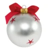 Pallina di Natale con scritta Zio 10 cm