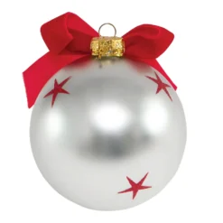 Pallina di Natale con scritta Zio 10 cm