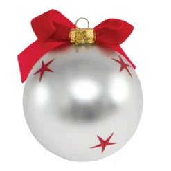 Pallina di Natale con scritta #bellastoria 10 cm