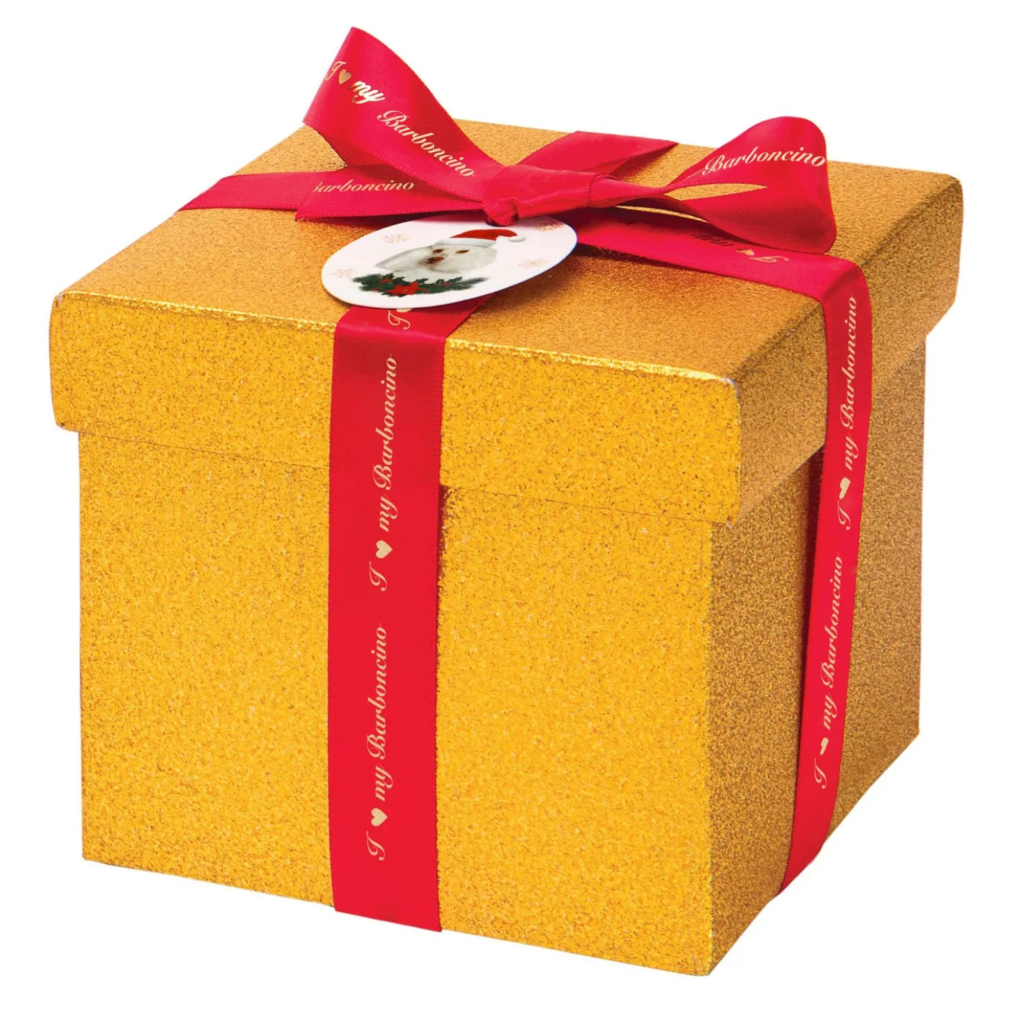Pallina Natale Barboncino cane 10 cm