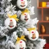 Pallina Natale Carlino cane 10 cm
