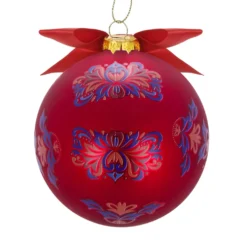 Pallina Natale lettera E 10 cm Royal Garden