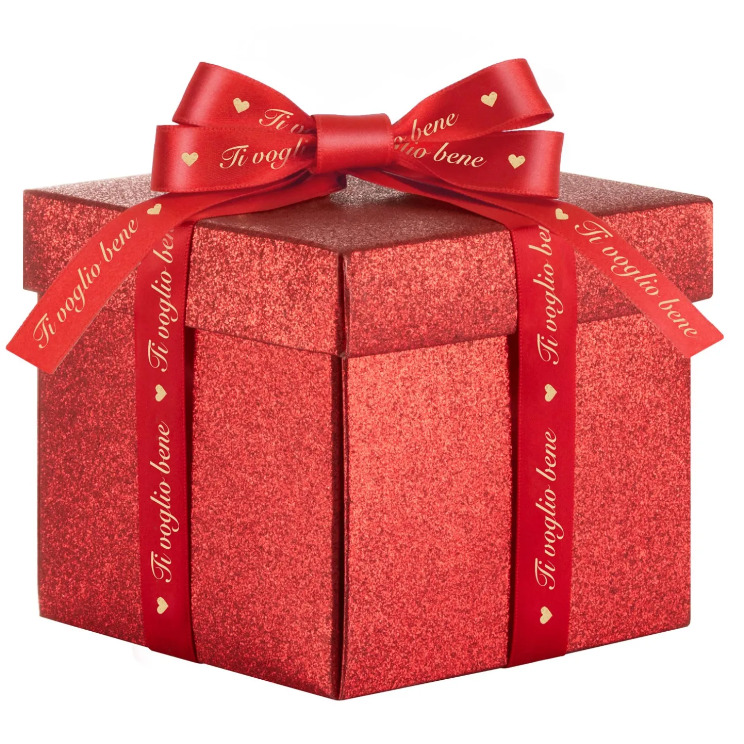 Pallina Natale Ti voglio bene perlata 10 cm