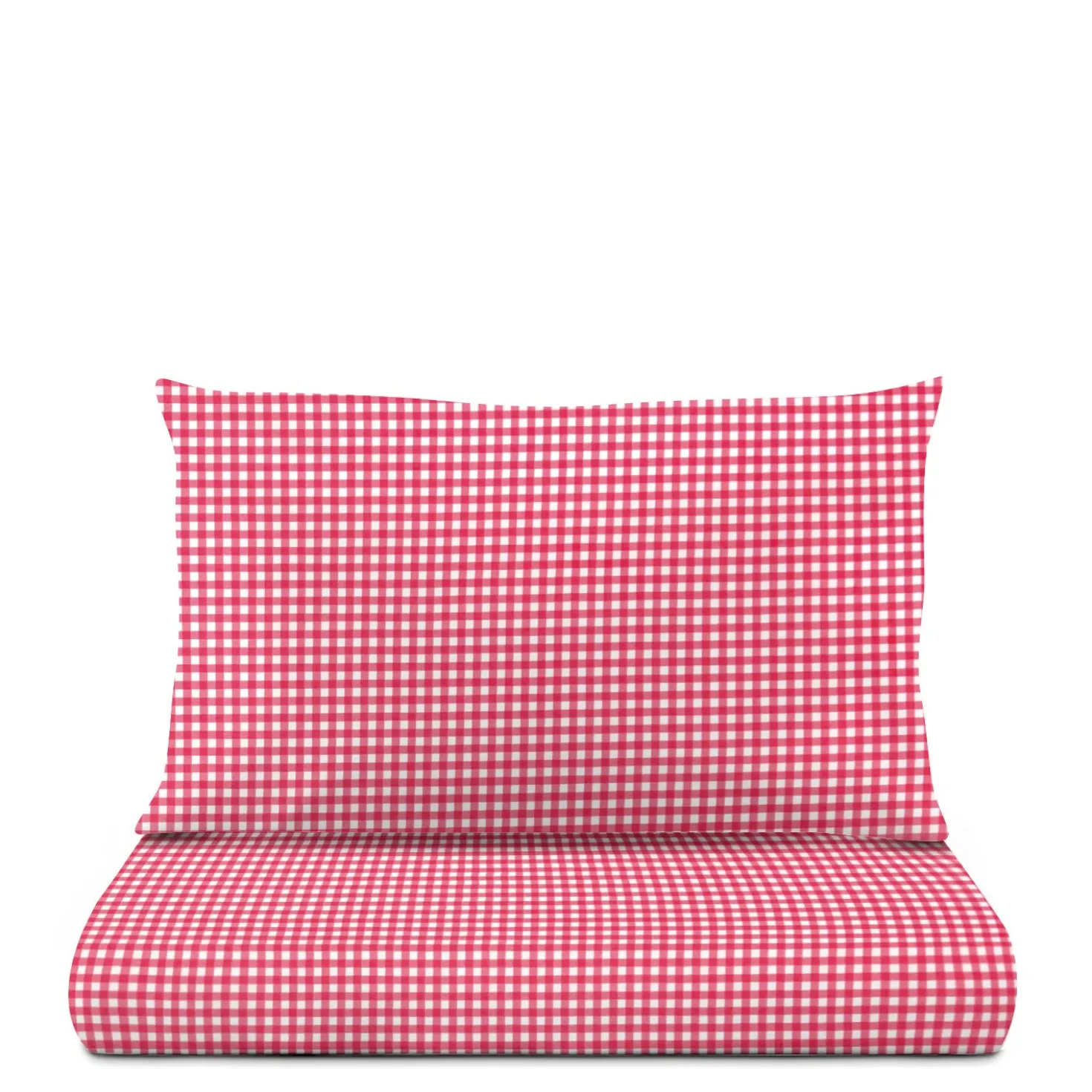 Parure letto singolo quadretti rosso Young