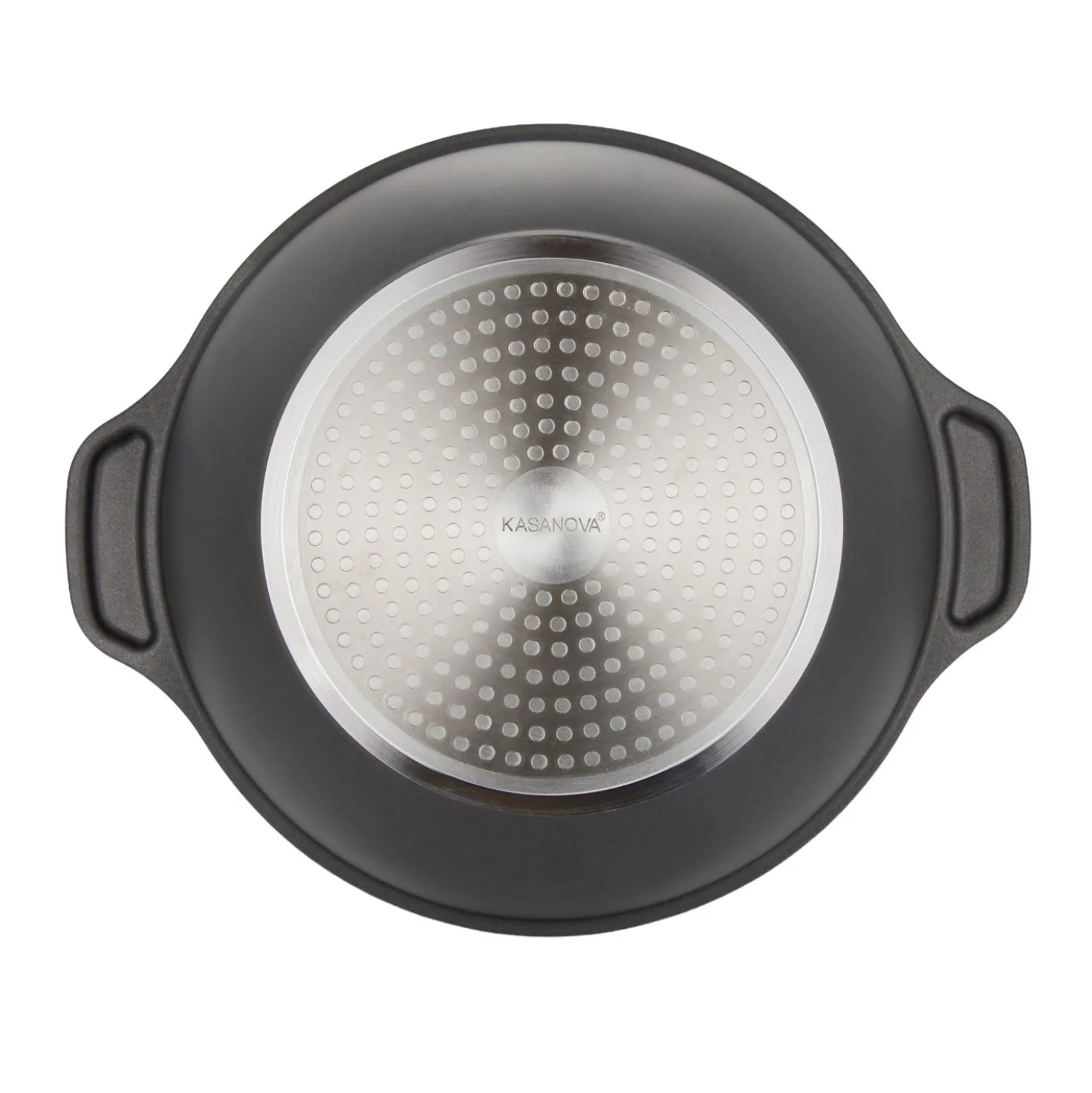 Pentola Hot Pot 30 cm con divisorio e coperchio