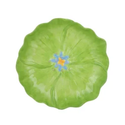 Piattino fiore verde 20 cm terracotta Florafruit