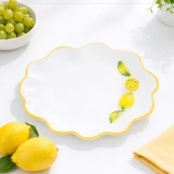 Piatto da portata 22 cm ceramica Limoni