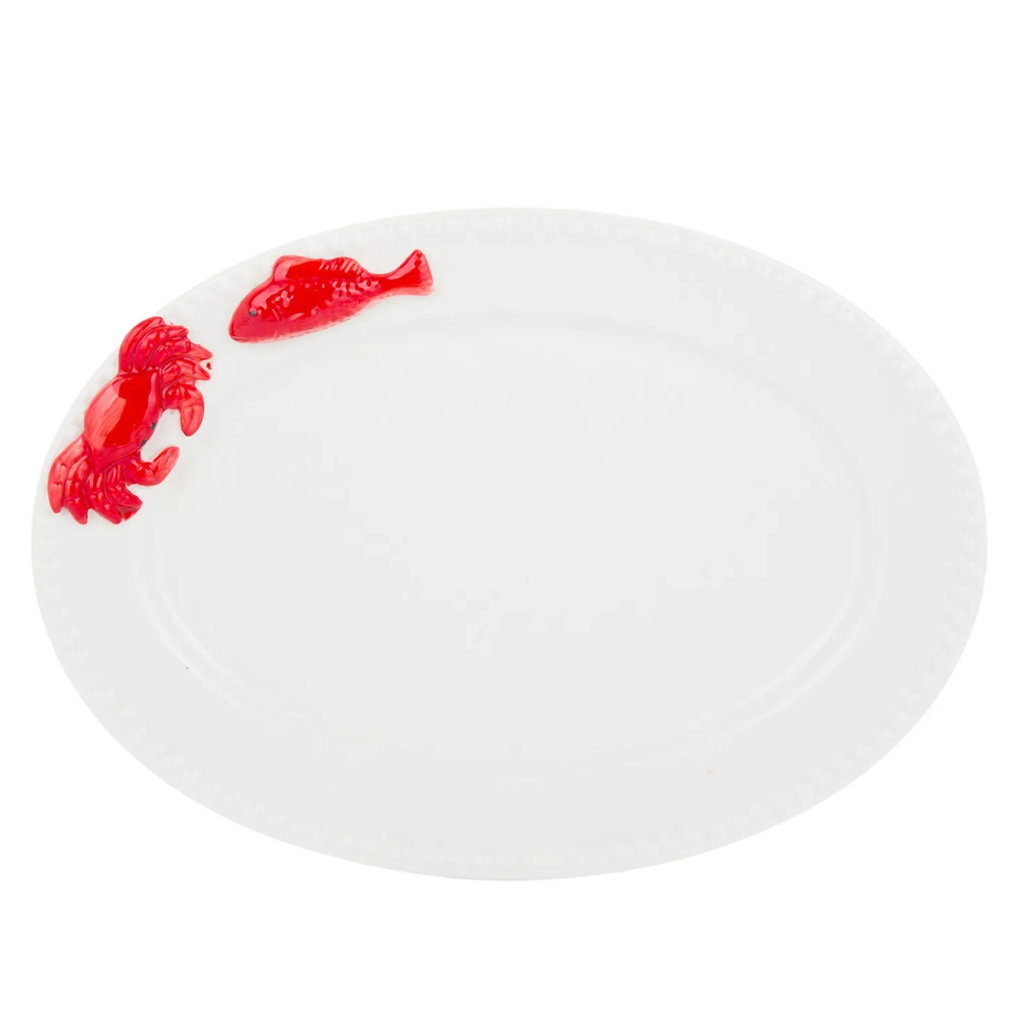 Piatto da portata 28 cm ceramica granchio Sea