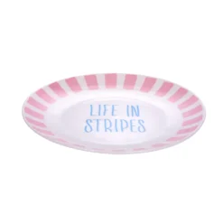 Piatto dolce ceramica Life in Stripes Color Bloom