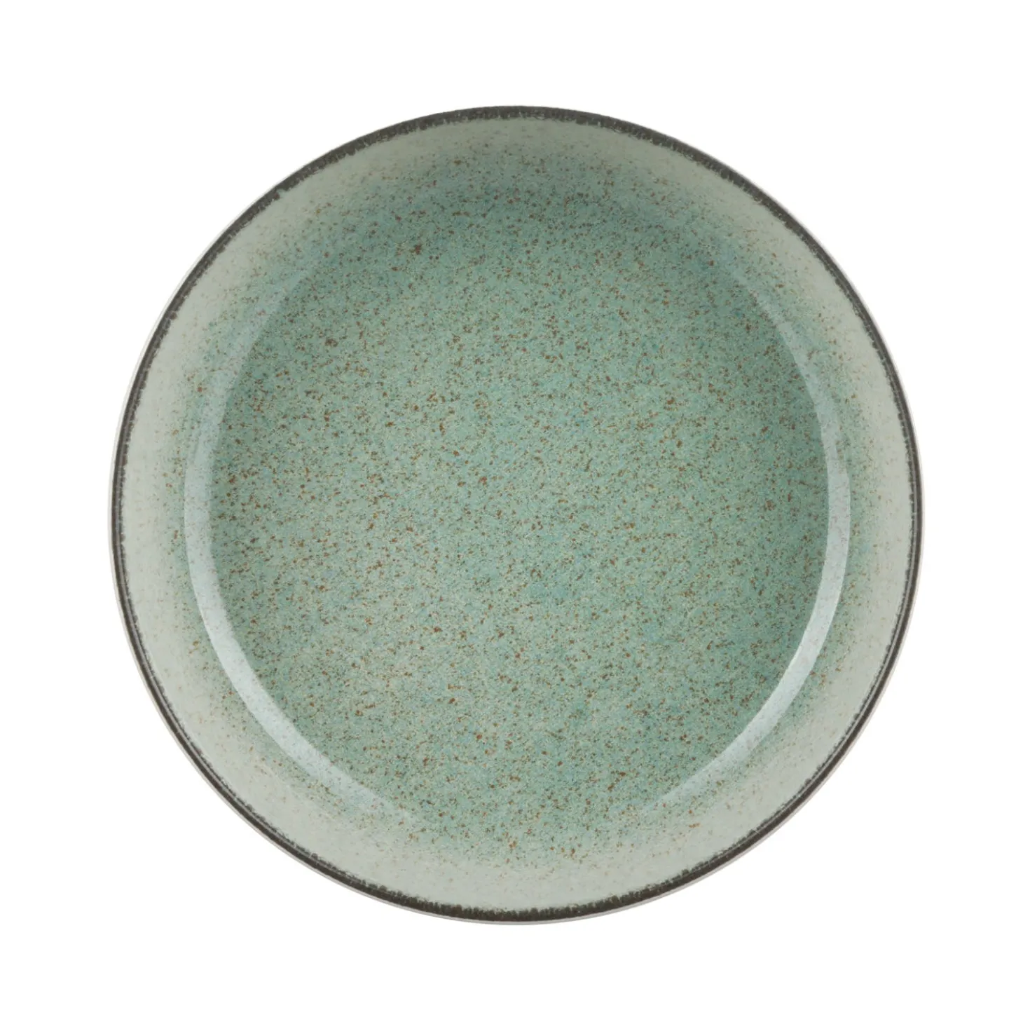 Piatto fondo in ceramica 18 cm verde Nordic Brillo