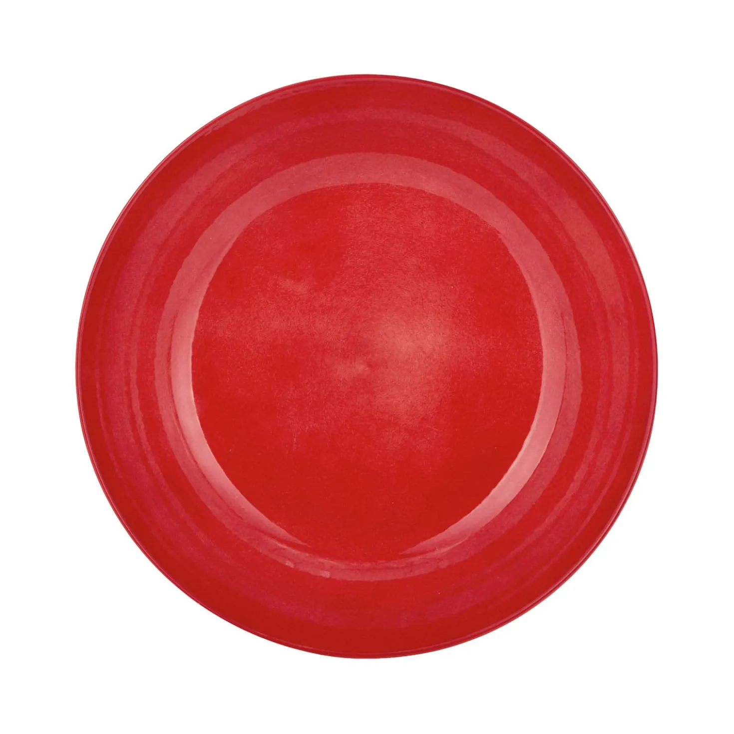 Piatto fondo rosso porcellana Mix e Match